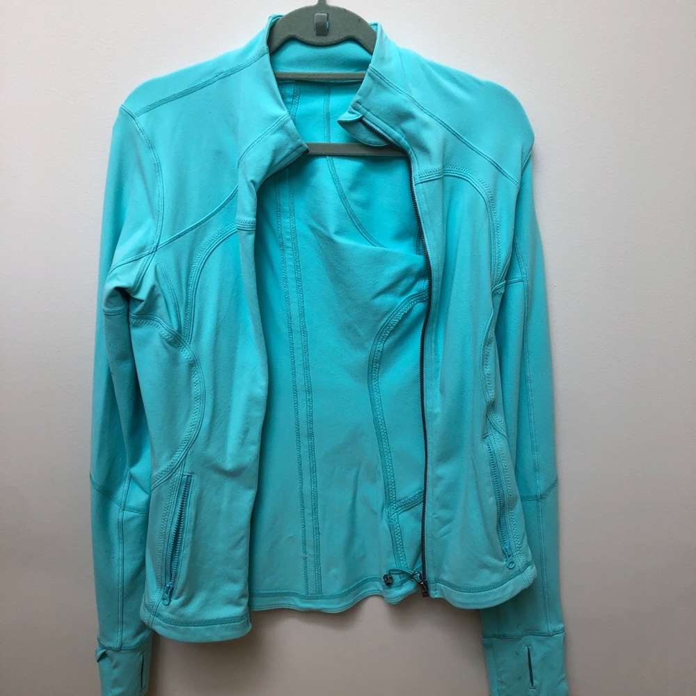 Lululemon Turquoise Zip Workout Jacket